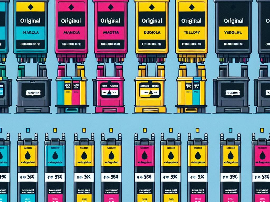 Rozważania na temat tuszów Epson 104 CMYK - zamienniki i oryginalne